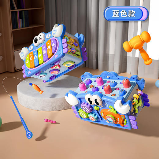 声光多功能螃蟹打地鼠六面体益智玩具-纪念日百货门店同款168097192 商品图0