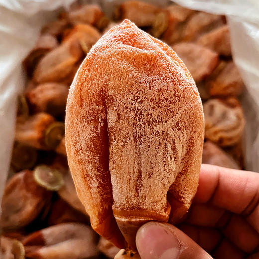 热卖！一口糯叽叽！陕西富平流心柿饼 1-5斤普通装/礼盒装 富平大尖柿子 商品图9
