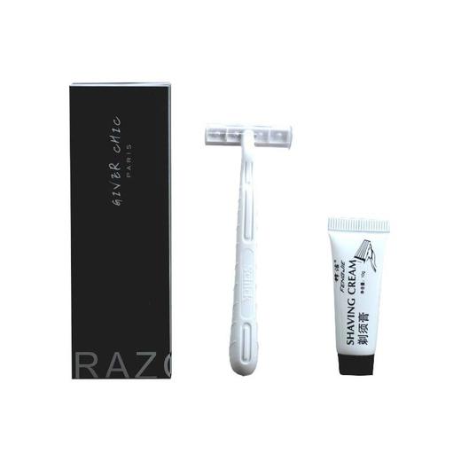 一次性剃须刀酒店宾馆民宿专用双层刀片盒装男士专用手动带膏剃须 商品图4