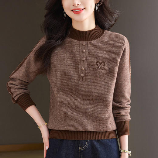 宽松毛衣洋气时尚针织衫上衣，内搭显瘦短款打底衫CC-101-92506 商品图2