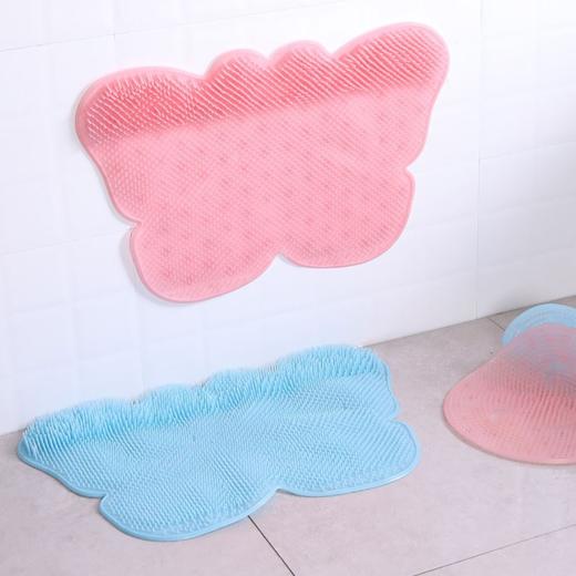 硅胶防滑搓脚垫 洗澡搓后背垫 温和清洁去死皮 60*40cm 商品图0