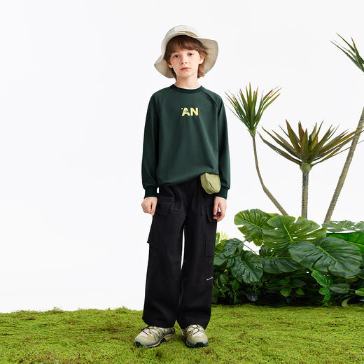 男女童圆领长袖针织衫春季新款安奈儿童装EM611564 商品图5