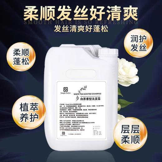 白茶大桶洗发水沐浴露酒店宾馆高档民宿洗浴用充液洗发液厂家批发 商品图1