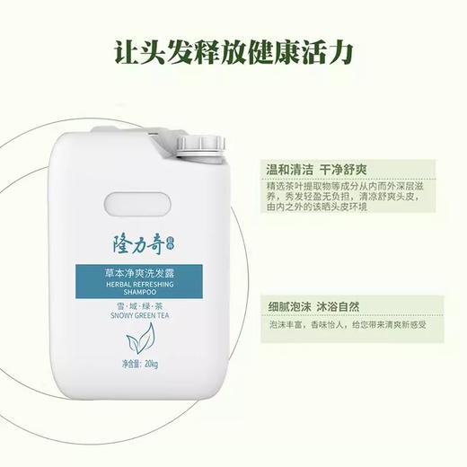 隆力奇大桶草本净爽洗发水沐浴露二合一酒店宾馆发廊足浴场所20kg 商品图2