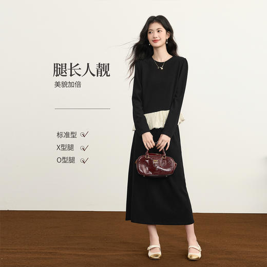 【12/03新品】熙世界千金小香风荷叶边上衣半身裙两件套装女秋冬气质穿搭一整套 商品图2