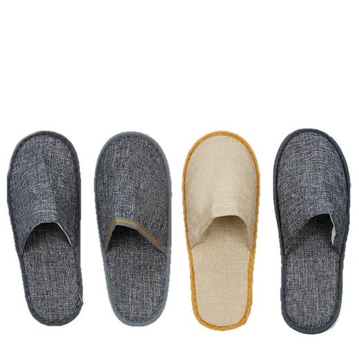 宾馆酒店一次性拖鞋家用待客地板拖鞋民宿美容院客人麻布拖鞋批发 商品图4