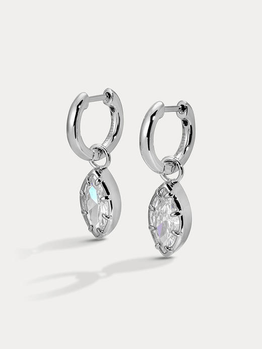订购8周到｜Lili Claspe-Estelle Marquise-银色 马眼形锆石 吊坠 耳环［美国设计师］ 商品图2