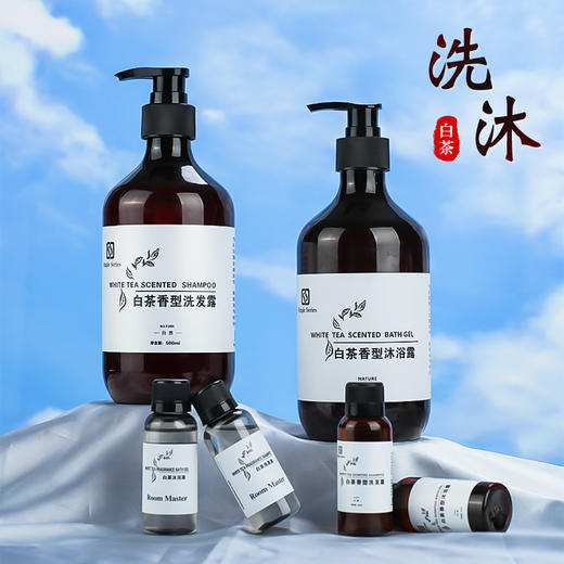白茶味香氛持久留香型全季节通用酒店同款洗发水沐浴露套装消耗品 商品图0