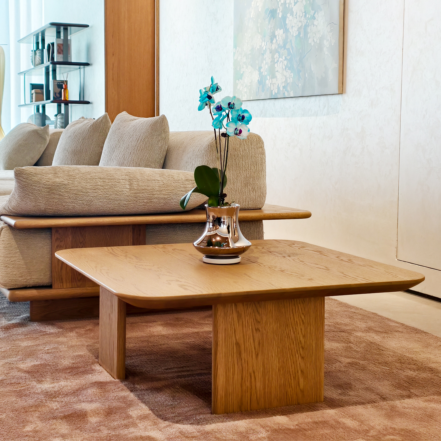 【自然风-ZR222A茶几】白橡木/客厅/茶几/边桌