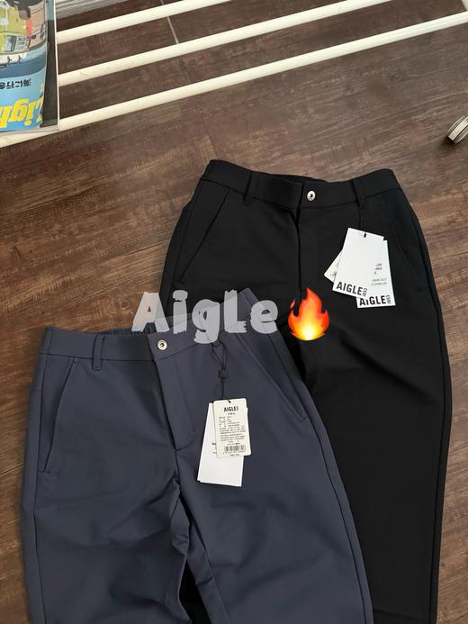 艾高男士防泼水透气内里磨毛保暖长裤软壳四面弹休闲裤 商品图4