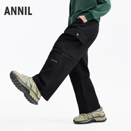 男女童全腰梭织单裤春季新款安奈儿童装EM616547 商品图0