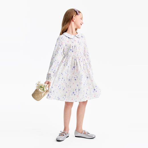 女童长袖连衣裙春季新款安奈儿童装EG613519 商品图5