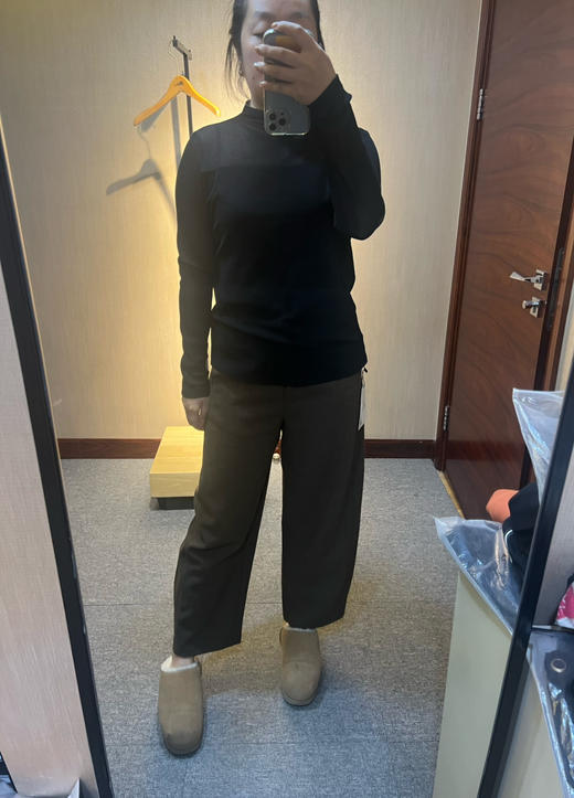 【老客户必入超好看】水淼加大码女装胖MM2025冬新款新品高弹百搭网眼套头衫1429 商品图0