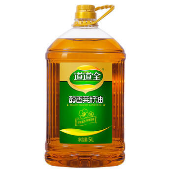 道道全【保真菜籽油】食用油 醇香菜籽油 物理压榨非转基因 5L*1桶 /粮油调味 /食用油 /菜籽油 商品图0