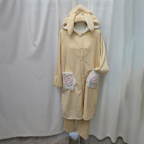 兔子耳朵设计可爱童趣暖绒家居服-纪念日百货门店同款167949592