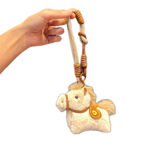 【可爱毛绒元宝小马挂件】新年礼盒 创意卡通小马公仔钥匙扣 马年吉祥物  商品图4