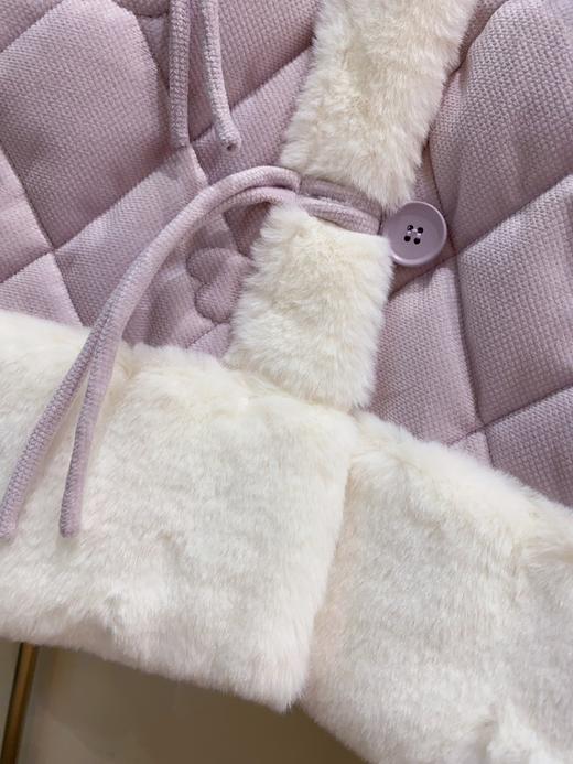 松植屋冬季女款加绒睡衣套装三层夹棉加厚保暖家居服可外穿棉袄 商品图7