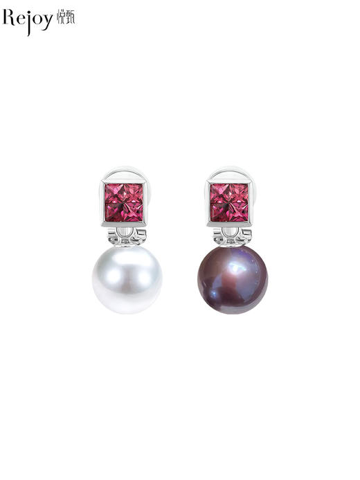 【挚友限定】方形Candy两戴-18k金碧玺耳夹 商品图0