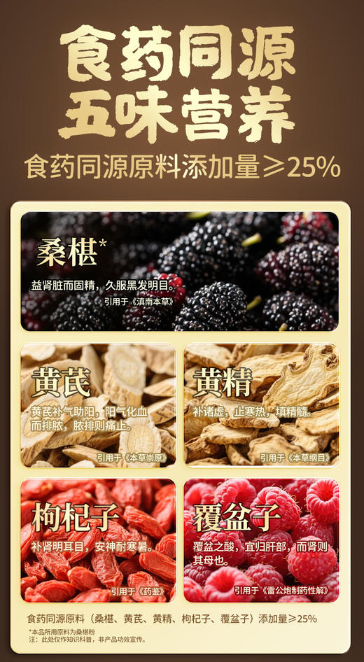 2盒*10支装江中食疗椹养元50g/盒 食药同源，桑椹覆盆子黄芪黄精枸杞五味同补  每日椹养 元气持久 0脂肪 低负担  保质期到2026年6月 商品图3