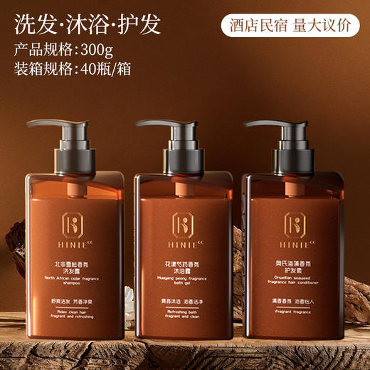 【酒店民宿】高端洗漱用洗发水沐浴露洗手液套装民宿用洗护宾馆用 商品图2