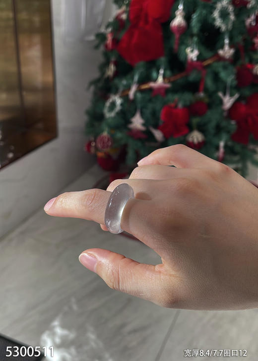 玻璃种扳指【5300511】圈口12.0~具体价格微信咨询 商品图5