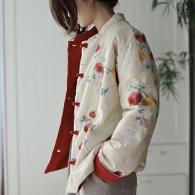 一衣两穿 秋冬国风穿搭天花板【优泺菲  新中式国风双面穿仙女棉服】中式雅致+实用保暖全拿捏！