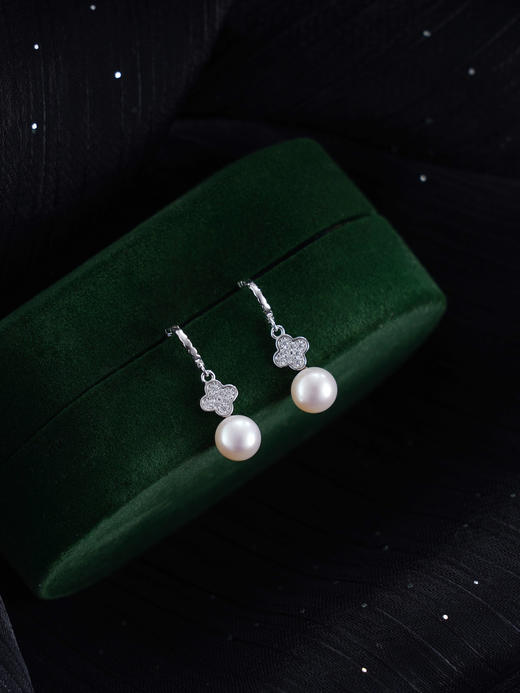 子佩集S925银珍珠耳环【EM2398-XF】纯银珍珠2412 商品图0