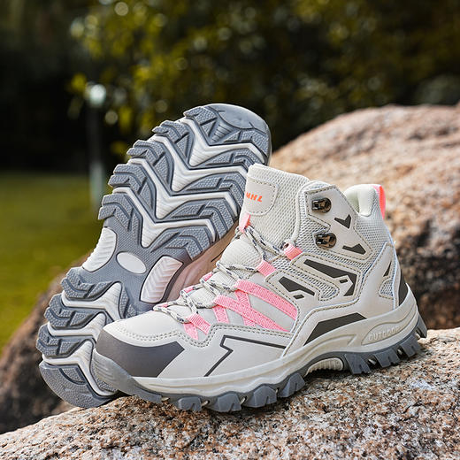 【高弹缓震 舒适包裹】顺驰户外高帮休闲鞋 立体抓地齿纹 轻盈材质  优选 商品图4