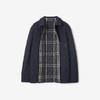 【一】BURBERRY 巴宝莉 男士 B 字盾牌徽标贴花双面绗缝尼龙棉服 蓝色 8097042 C1901 商品缩略图1