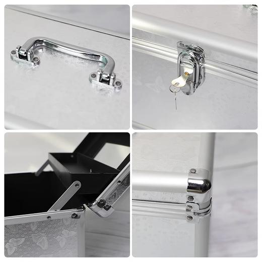 足疗技师手提箱收纳箱铝合金箱化妆箱美甲纹绣工具箱足浴美容箱子 商品图3