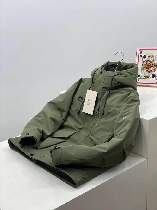 D120201户外防水防风透湿男女中量连帽运动羽绒服外套 商品图2