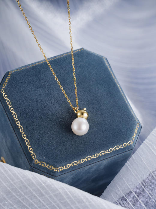 子佩集S925银珍珠套链【JJTL001】纯银镀金珍珠项链2412 商品图0