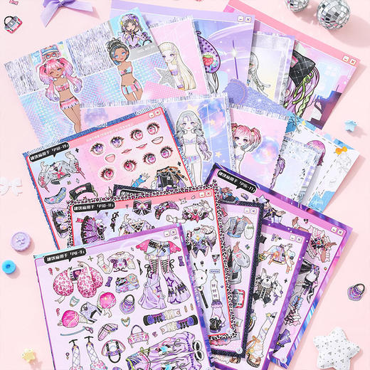 少女换装贴纸手册贴纸本-纪念日百货门店同款168194700 商品图4
