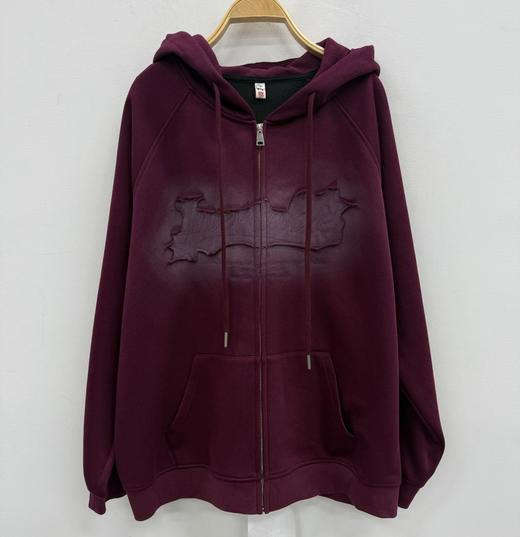 NC连帽加绒卫衣式拉链外套51030（紫）冬季154030200321 商品图2