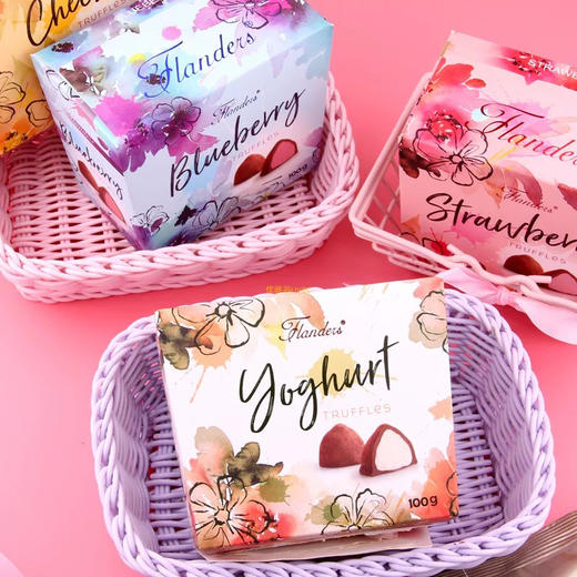 比利时佛兰德斯松露形软心巧克力制品酸奶味100g 商品图2