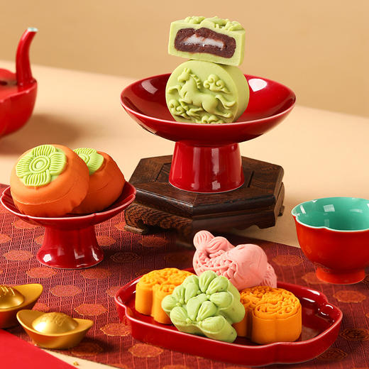 【三层食匣年礼】悠享时2026春节年货礼盒装中式糕点过年走亲戚送礼品新年高端点心团购1008g 商品图4