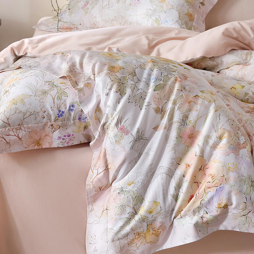 KINGCO--阿拉尔棉数码印花四件套-----春未绿 商品图1