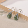 【神女之妍】天然和田玉S925纯银青玉扎基拉姆水滴耳饰【CW-EG02386】 商品缩略图2
