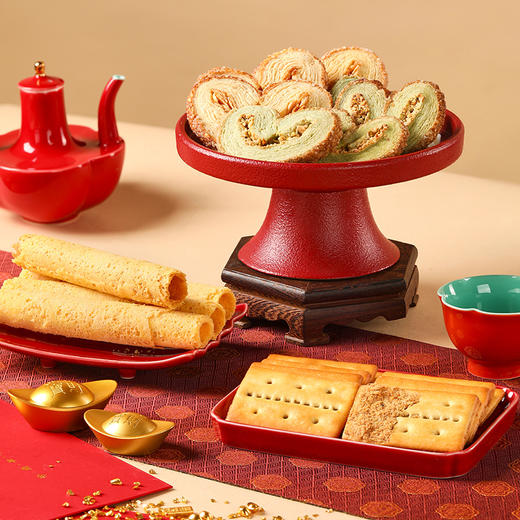 【三层食匣年礼】悠享时2026春节年货礼盒装中式糕点过年走亲戚送礼品新年高端点心团购1008g 商品图7