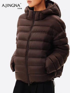 【泡芙感排骨绗线】阿菁娜冬季新款龟背剪裁羽绒服泡芙感排骨绗线立体版型显瘦多巴胺活力色系F30D216026