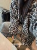 D120206复古街头感毛绒豹纹拉链外套男女同款 商品缩略图2