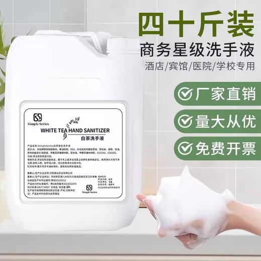 洗手液补充大桶装酒店专用宾馆民宿餐厅商场学校清洁商用白茶散装 商品图1