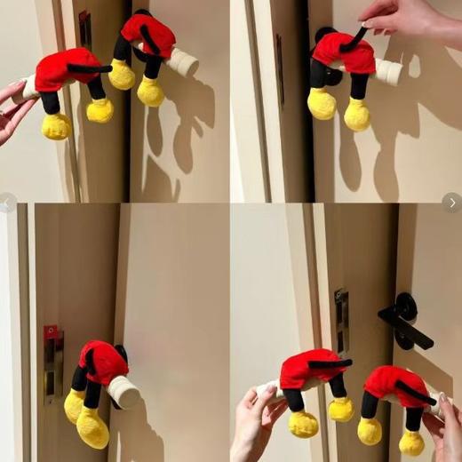 【敲可爱玩偶❗️防撞防静电】门把手保护套防撞防静电儿童保暖加厚门把手套宝宝房间拉手防碰套。jb 商品图1