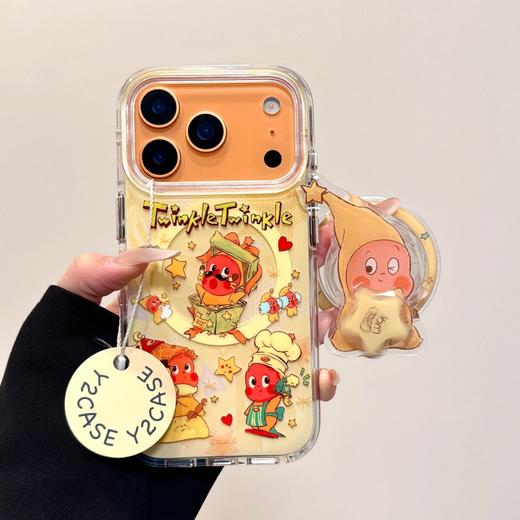 「磁吸支架+手链」IMD卡通星星人磁吸支架适用苹果17promax手机壳14/15防摔保护套13膜壳 商品图2