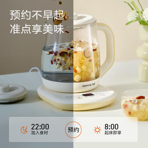 九阳2.0升L大容量养生壶煮茶器316L不锈钢茶篮电水壶花茶壶烧水壶 商品图10