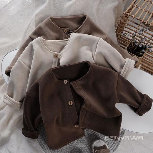 【GZ】无忧购秋冬儿童保暖一体宽松上衣休闲韩版加绒洋气外套G12（截单后3-5天发货) 商品图5