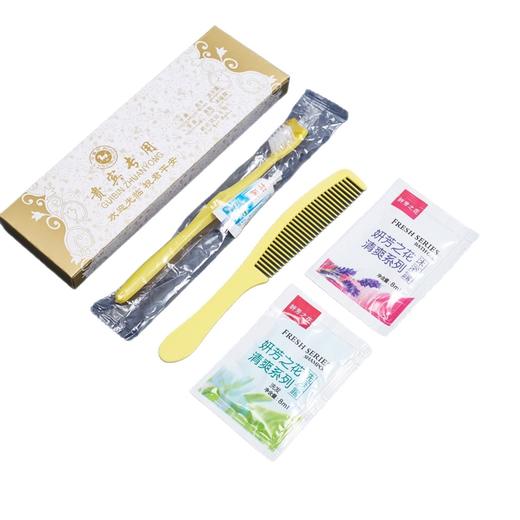 酒店一次性洗漱用品六件套牙具带牙膏套装牙刷宾馆民宿专用四合一 商品图4