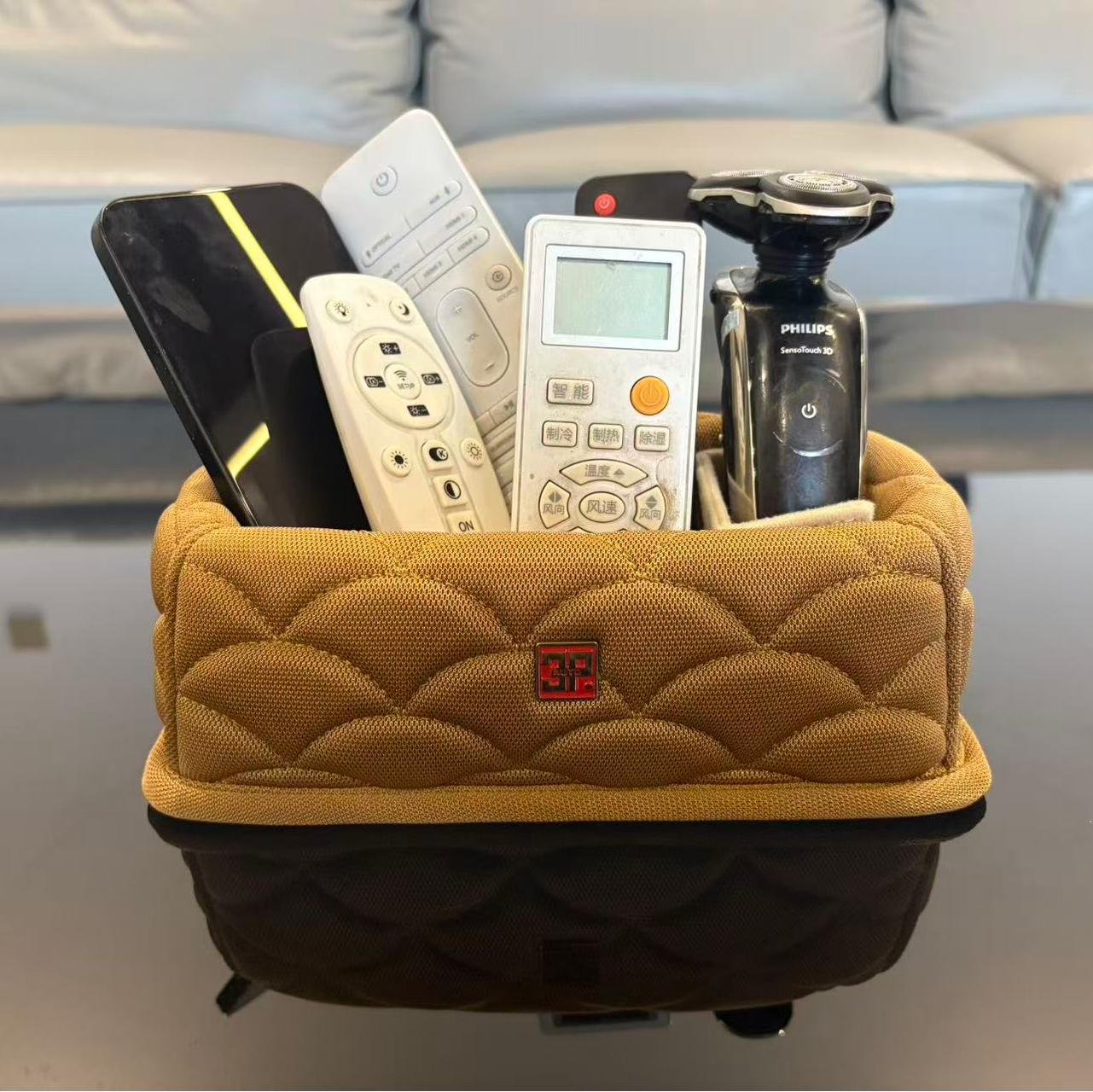 遥控收纳盒、书桌、办公台精品小收纳盒 出口欧美品质 进口车用级面料