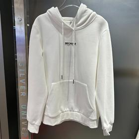 NC连帽简约小标加绒卫衣50919（白）冬季954010650321