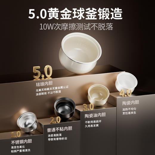 【压力煮饭更Q弹更香甜】大宇变压瞬沸电压力锅DY-YLG07 煮饭焖炖二合一 10min保压速煮饭 双向翻滚加热 6大菜单 珐琅油内胆 5L大容量能煮20碗饭 商品图4